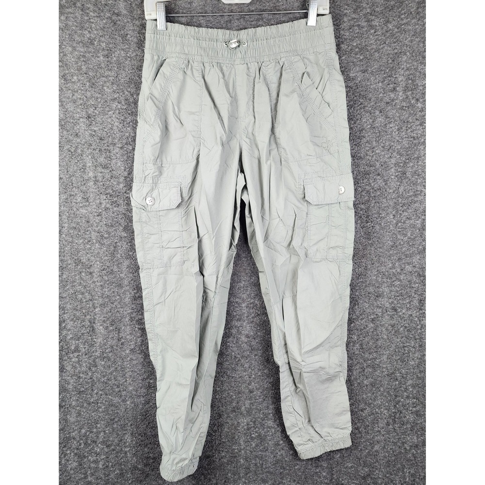 Calvin Klein Performance Cargo Joggers Mens XS Sage Green Cotton Utility Pants